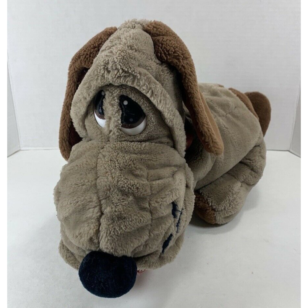 Vintage Kennel Club 18" Plush Dog Animal Playthings 1985 Brown Puppy Collar